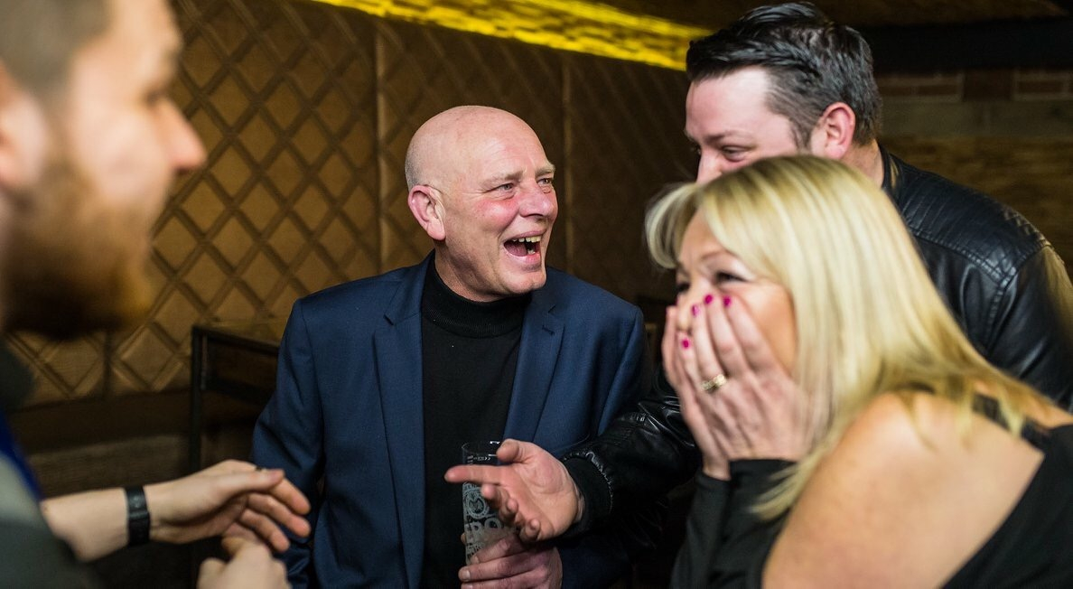 Corporate magician performing at a celebrity VIP event!
