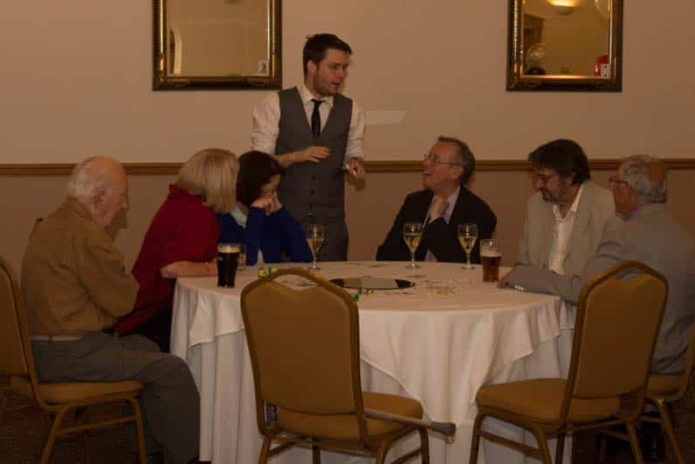 Wedding guests howling with laughter after witness miracles performed by wedding magician Greg Holoryd!